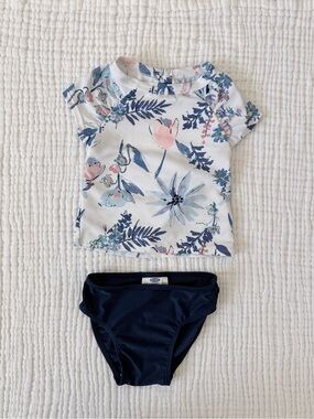 Girls Floral Two Piece Bathing Suit Swim - Old Navy